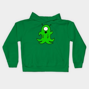 Green Tentacle Alien Kids Hoodie